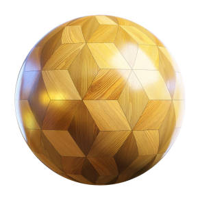 【材质】植立方体木头镶木地板 BBR贴图